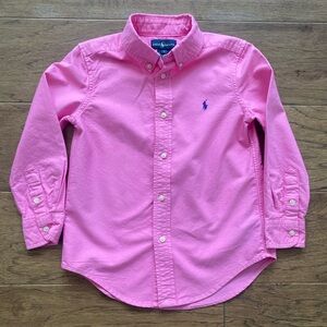 Ralph Lauren Pink Button Down Shirt for Kids